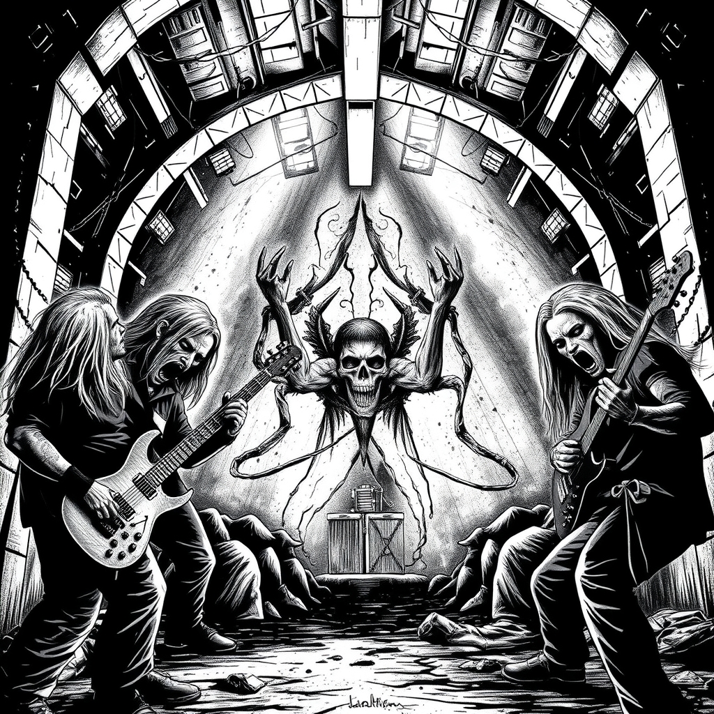 Slamming Brutal death metal style band At the Greensboro com