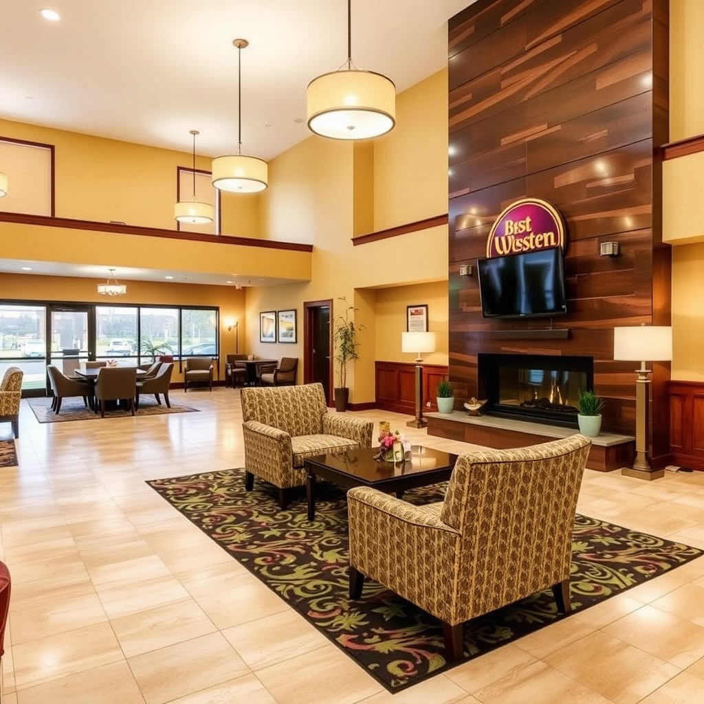 Best western inn in Smithfield The main lobby March 1, 2021
