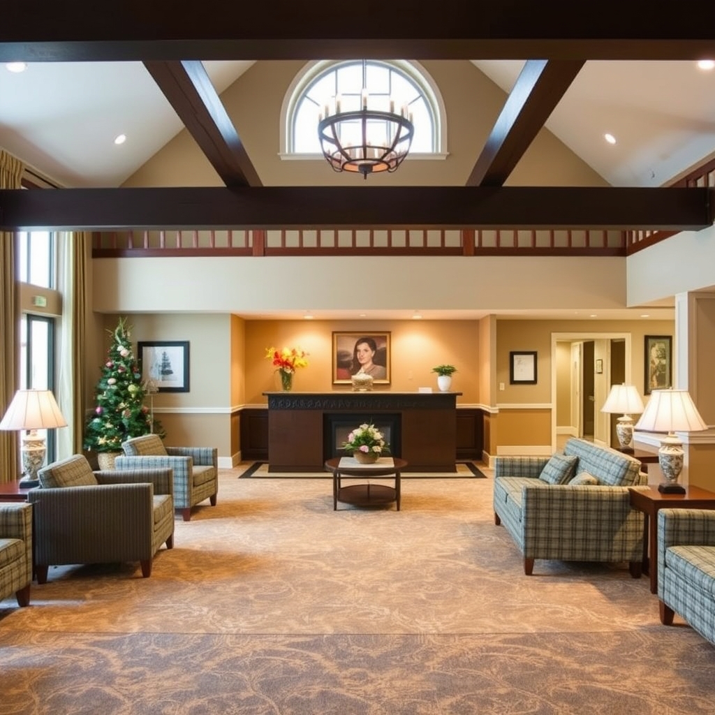 Best western inn in Smithfield The main lobby Winter style