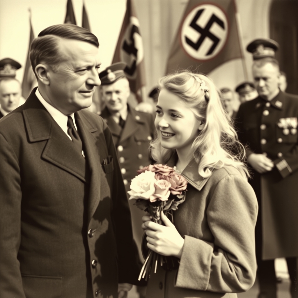 eine Junge Frau, blond, kleine Brüste, flacher bauch, im Ja