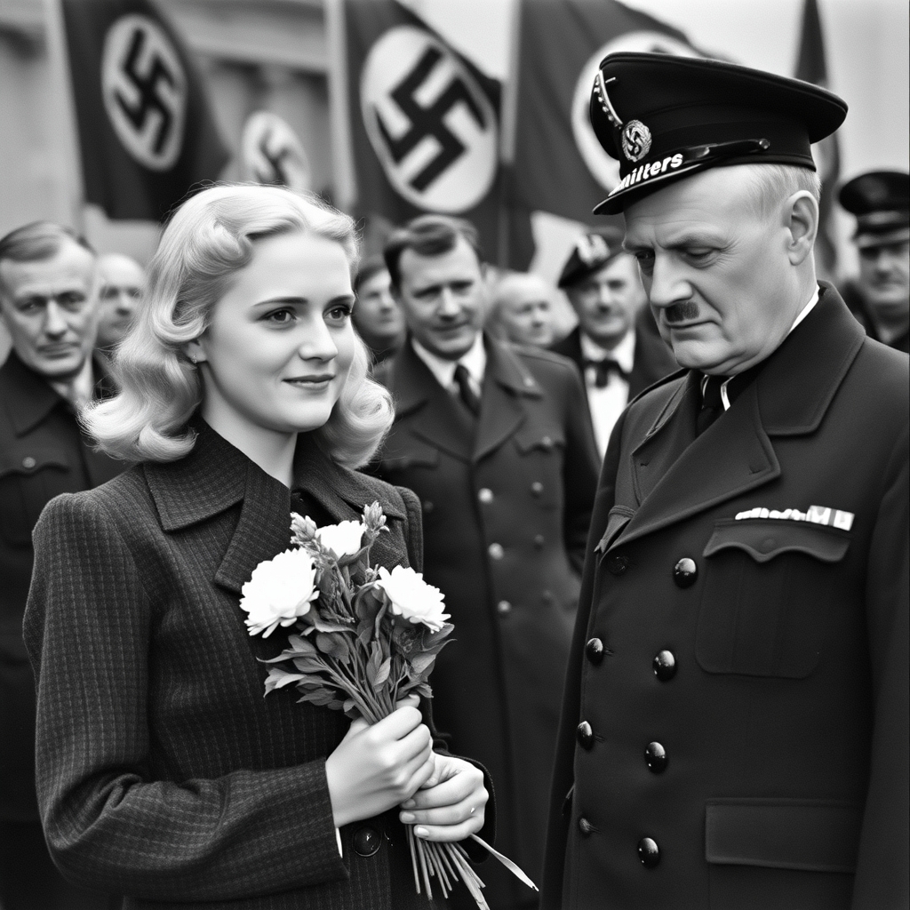 eine Junge Frau, blond, kleine Brüste, flacher bauch, im Ja