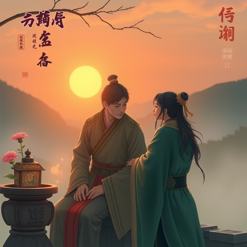 动漫风格年轻女性，蹲姿，从后方视角，被巨