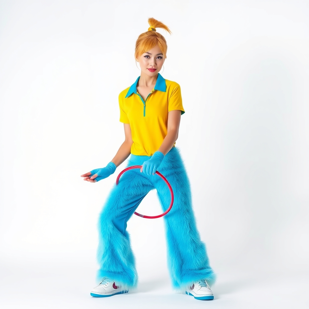 short one yellow ponytail hair short woman hair woman light 