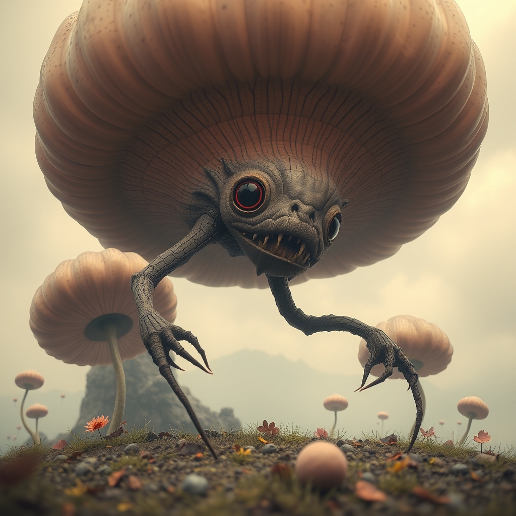 a bulbous creature in a bulbous reality