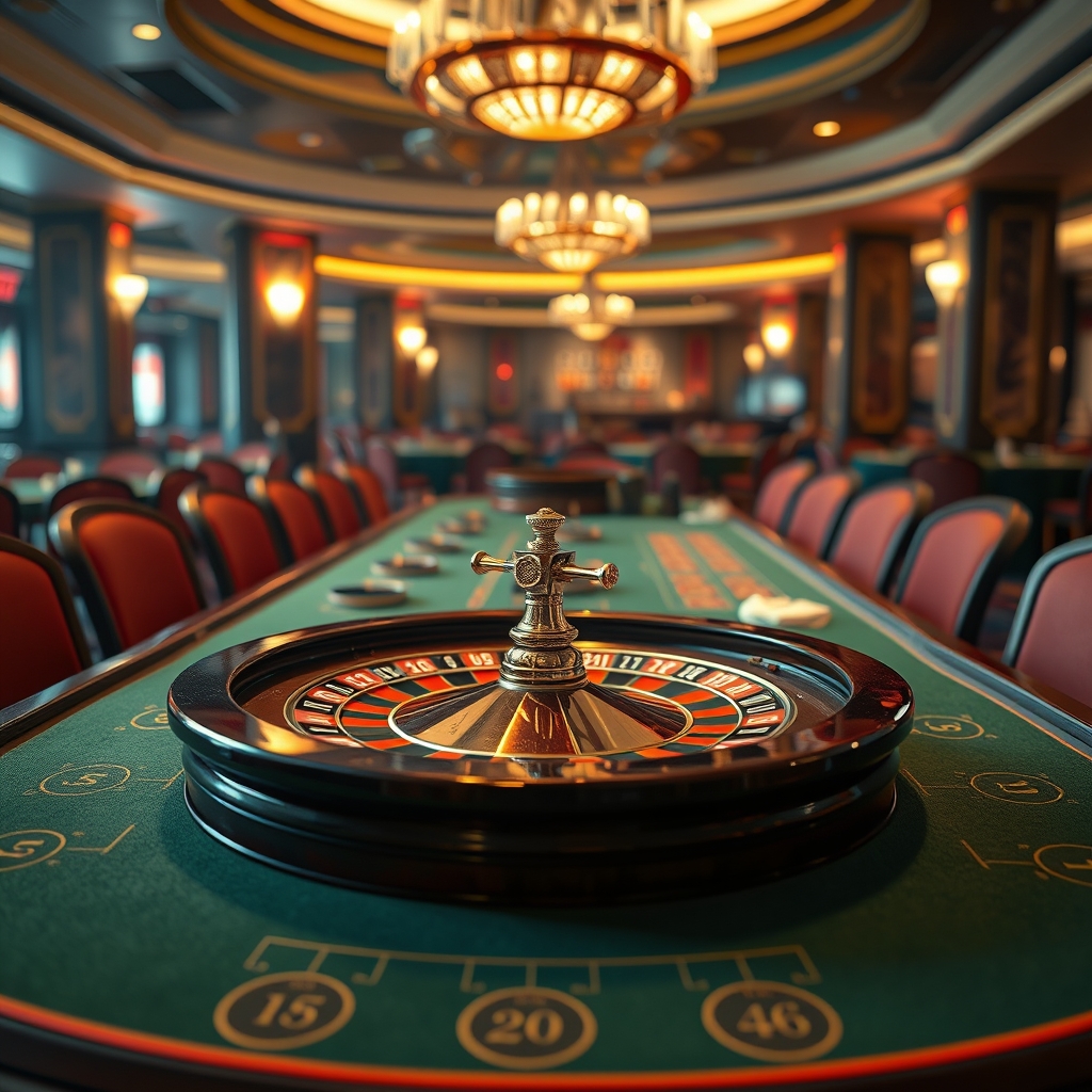 A roulette table game where it's actually Russian roulette i