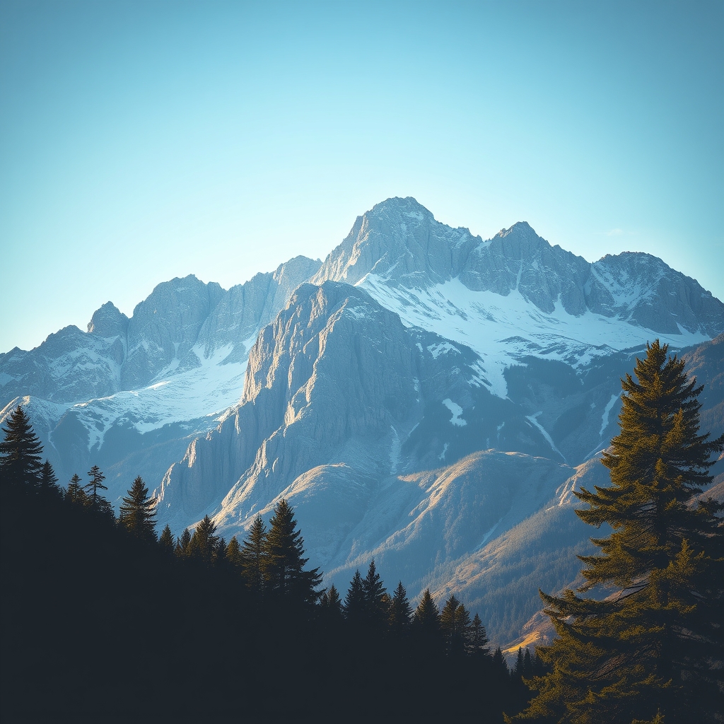 Mountain with Jesus's