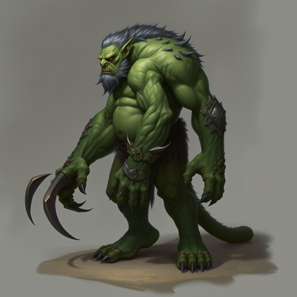 Waden, a mythical creature similar to an Ogre tall with hunc