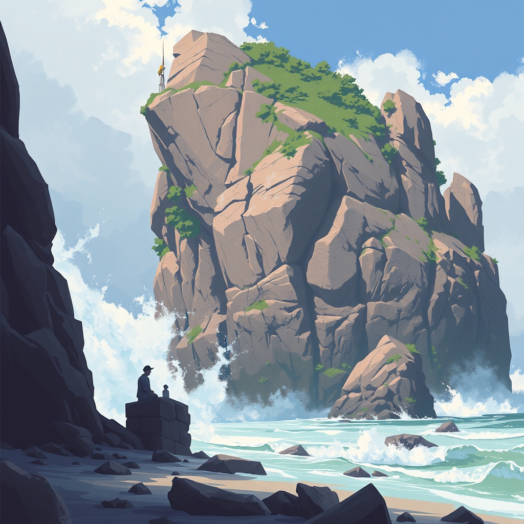A rock