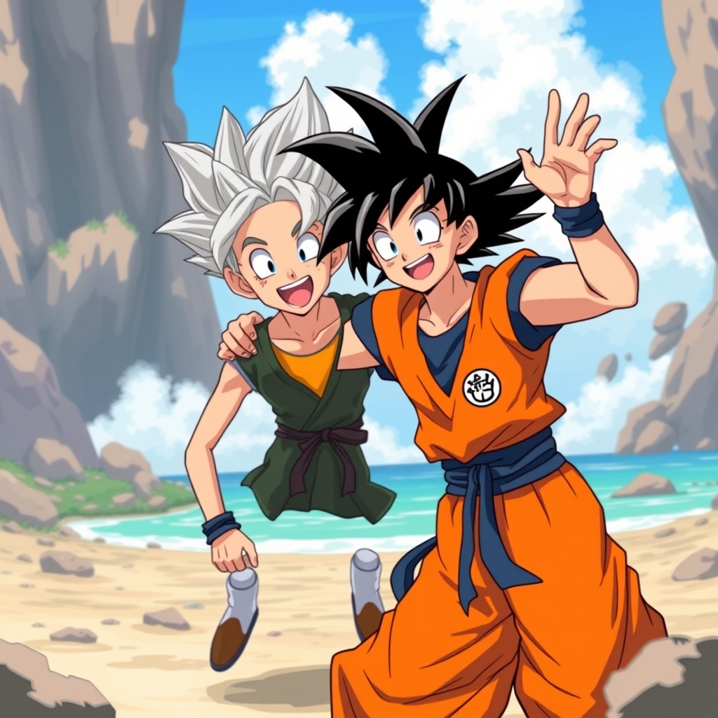 Fernanfloo with goku