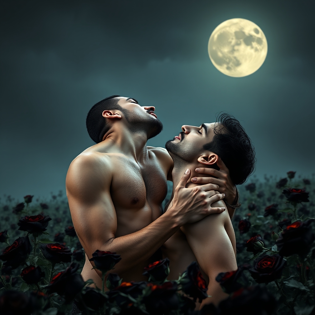 Can you create a picture of a shirtless male middle eastern 