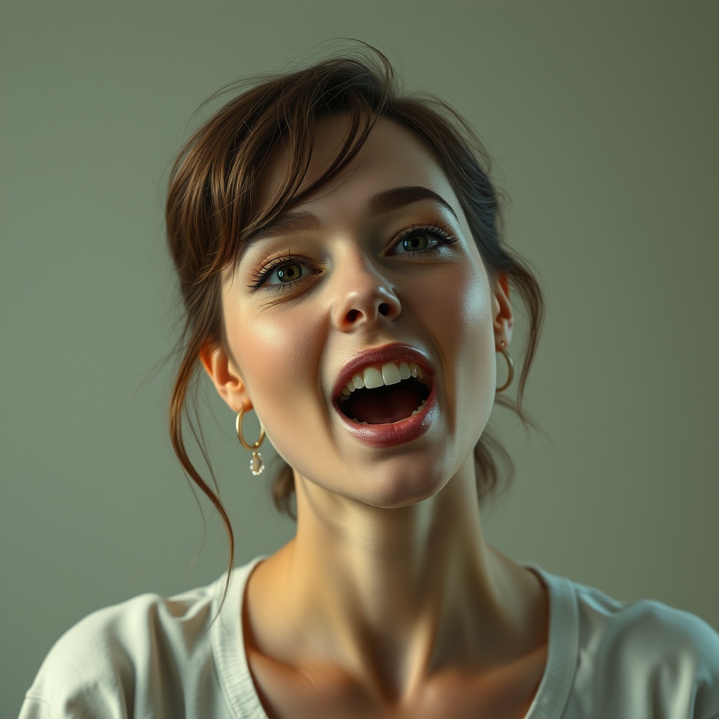 A women about to give oral